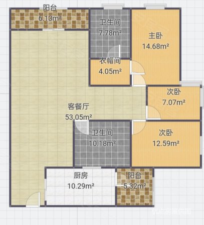 江北江景正四房，电梯小高层，人民公园，潼州公园都在楼下楼盘